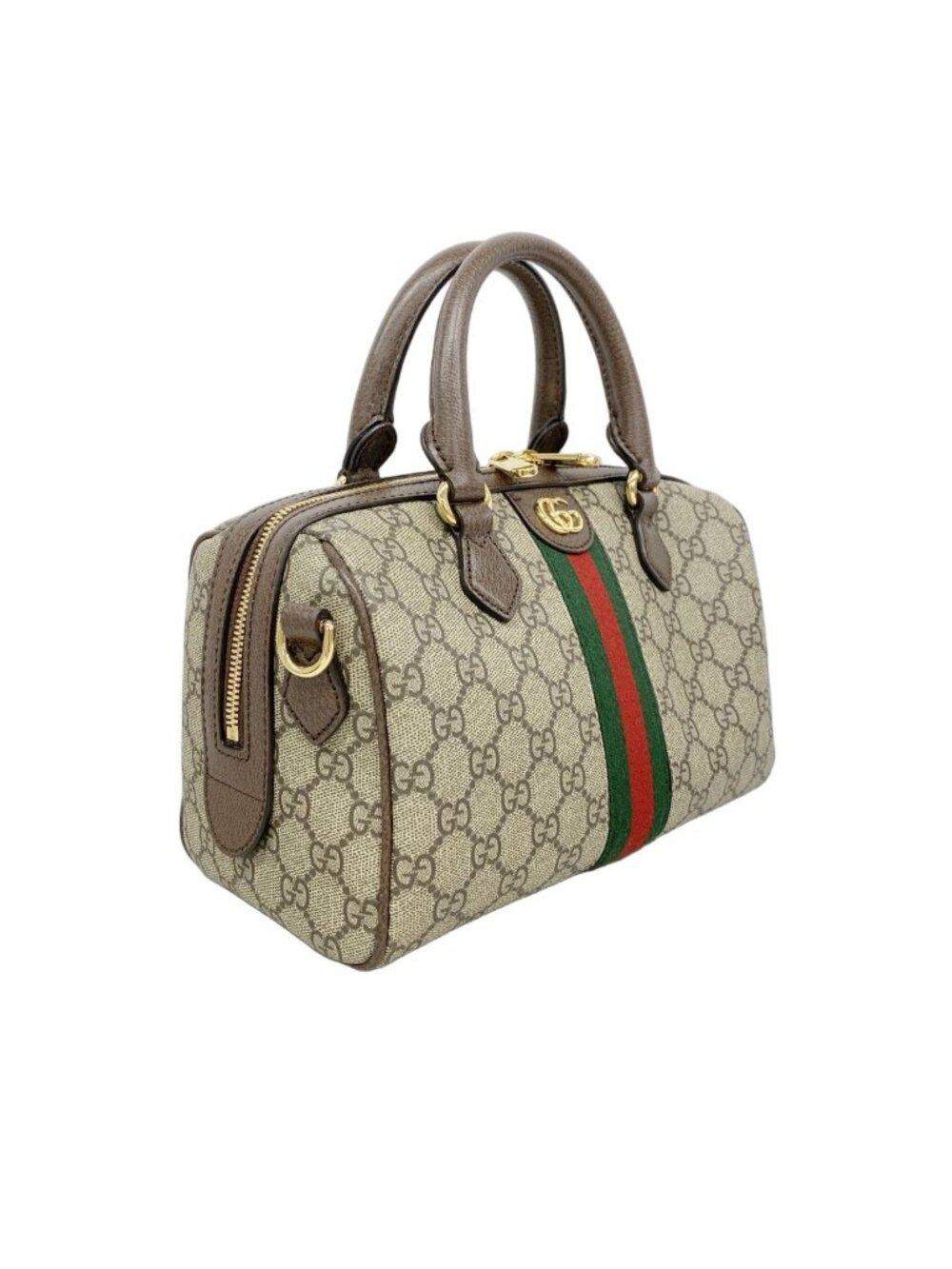 Gucci Handbag Ophidia Brown Gold 2-Way - Picture 2 of 10
